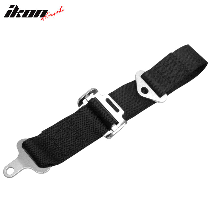 Universal 5th Black Harness Camlock Adjustable Mounting Seat Belt