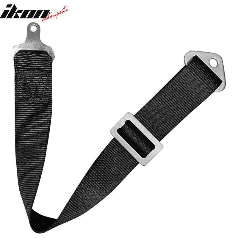 5th Seat Belt For Cam-lock Race Harness 2" Wide Nylon Black Go-kart UTV ATV