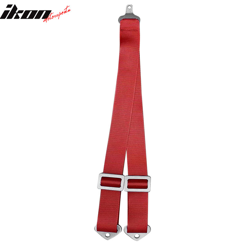 Universal Red 2" 5th Cam-lock Seat Belt Harness Nylon