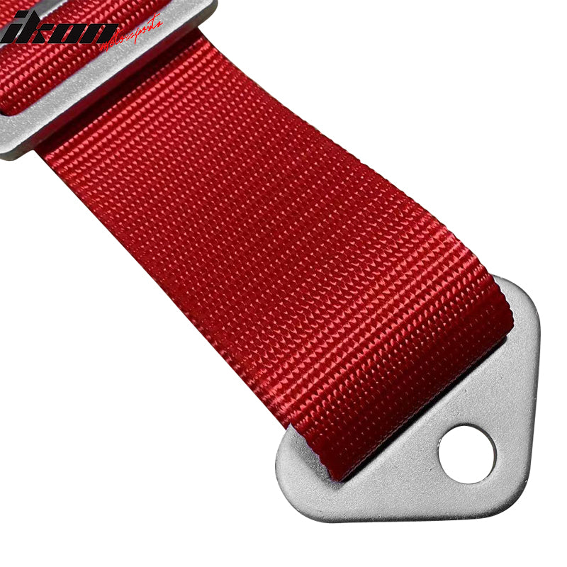 6th Cam-lock Racing Harness Seat Belt 2" Wide Nylon Red Go-kart UTV ATV