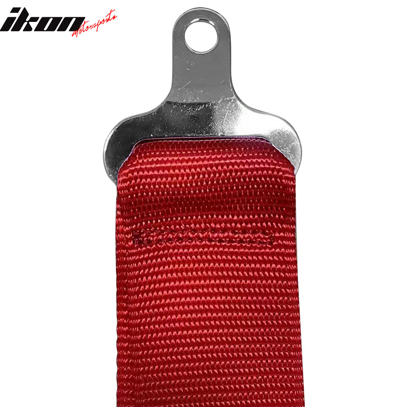 6th Cam-lock Racing Harness Seat Belt 2" Wide Nylon Red Go-kart UTV ATV