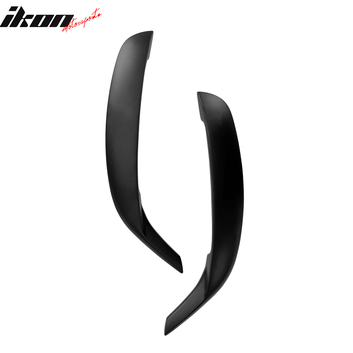 Fits 11-23 Dodge Charger IKON1 Style Front Door Side Fin Vents Matte Black ABS