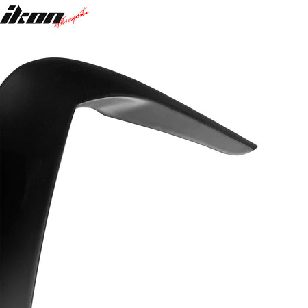 Fits 11-23 Dodge Charger IKON2 Style Front Side Fin Vents Cover Matte Black ABS