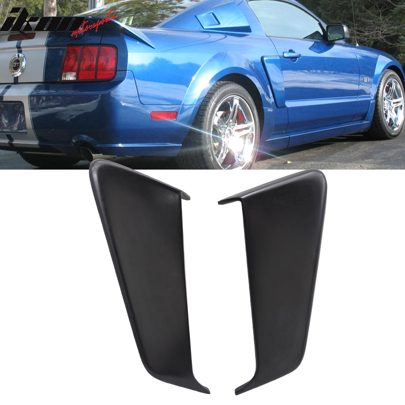 2005-2009 Ford Mustang Coupe EL Unpainted Black Side Fender Scoop PU