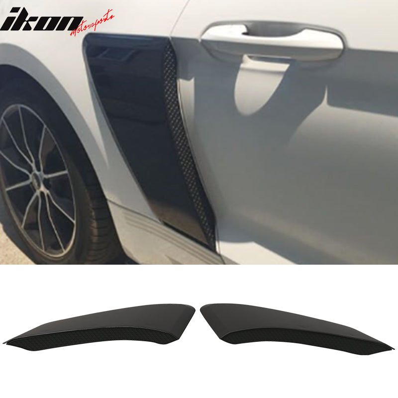 2015-2018 Mustang GT Style Unpainted Rear Side Fender Door Scoops PP