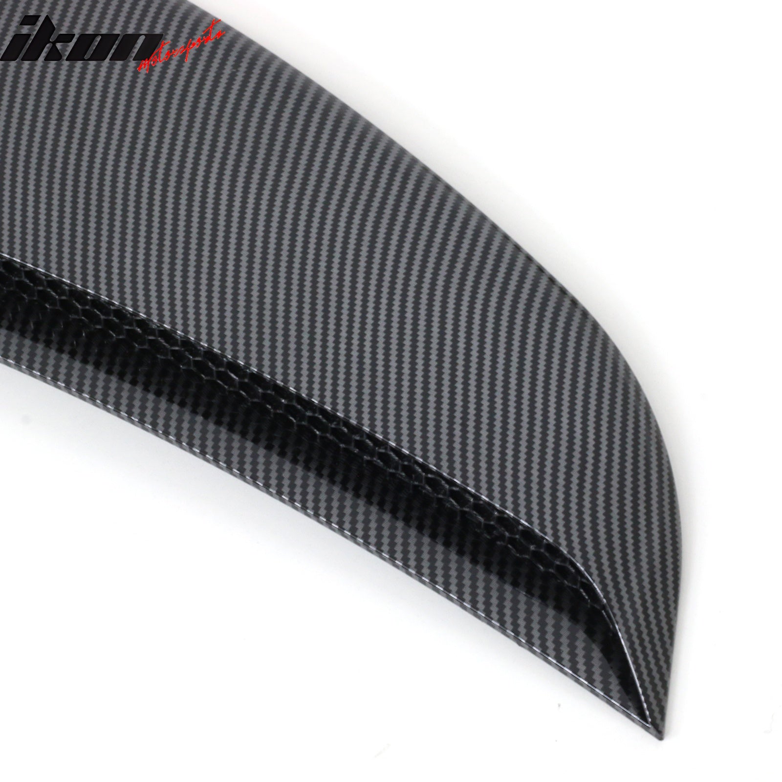 Fits 24-25 Ford Mustang IKON Fender Vent Door Garnish Cover Carbon Fiber Paint