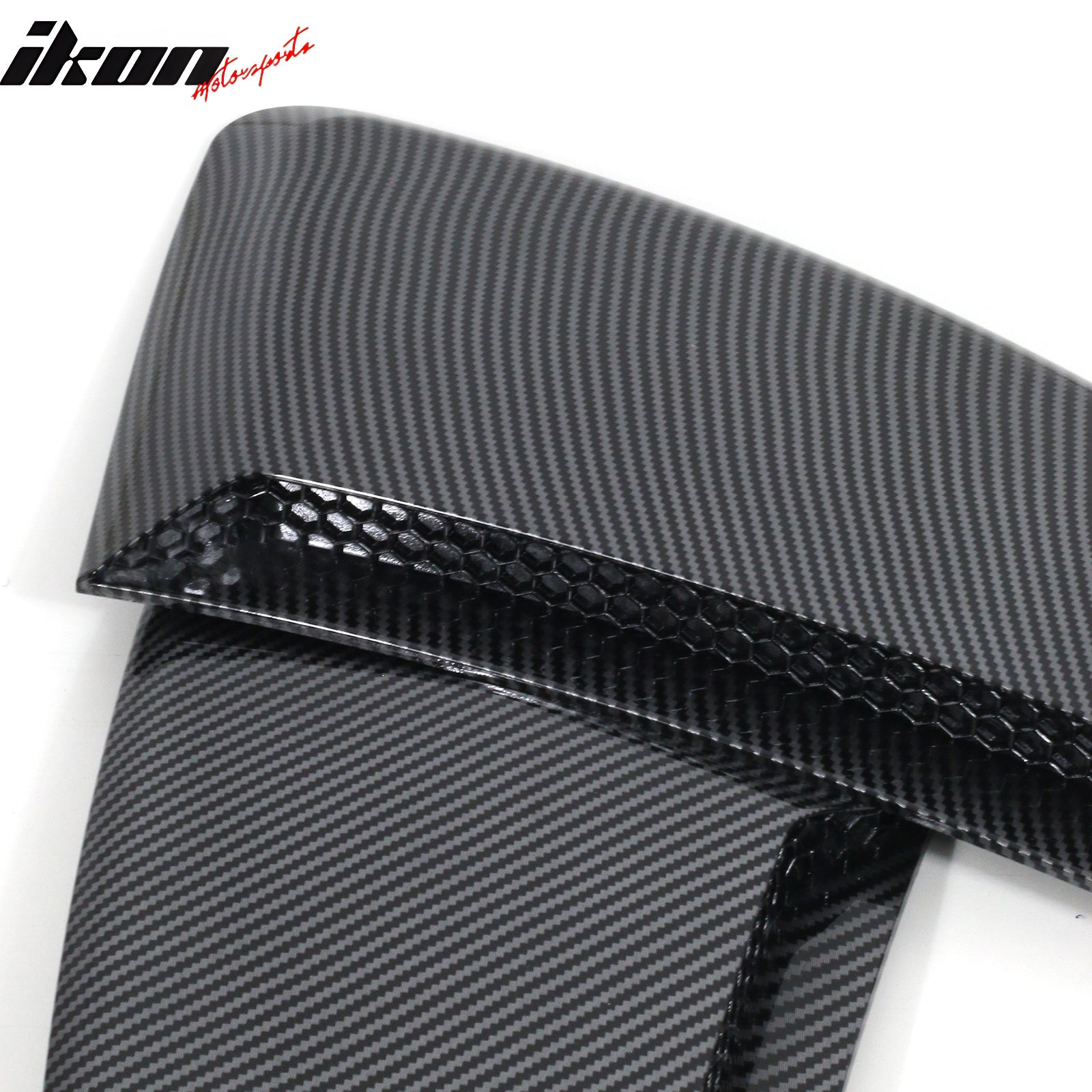 Fits 24-25 Ford Mustang IKON Fender Vent Door Garnish Cover Carbon Fiber Paint