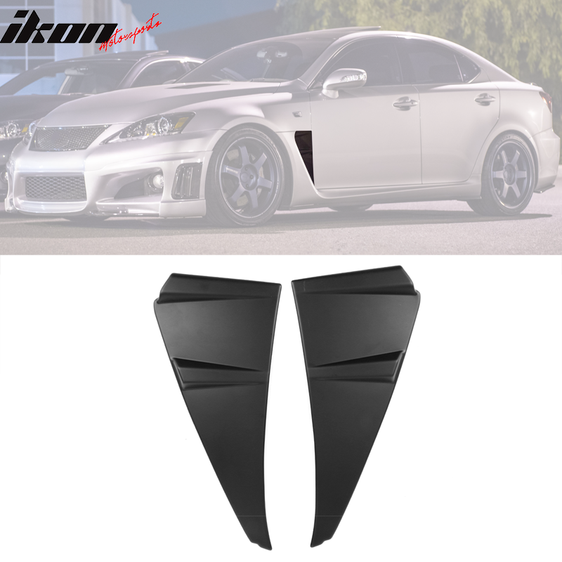 2008-2014 Lexus ISF Novel Style Unpainted Black Side Vent Fender PP