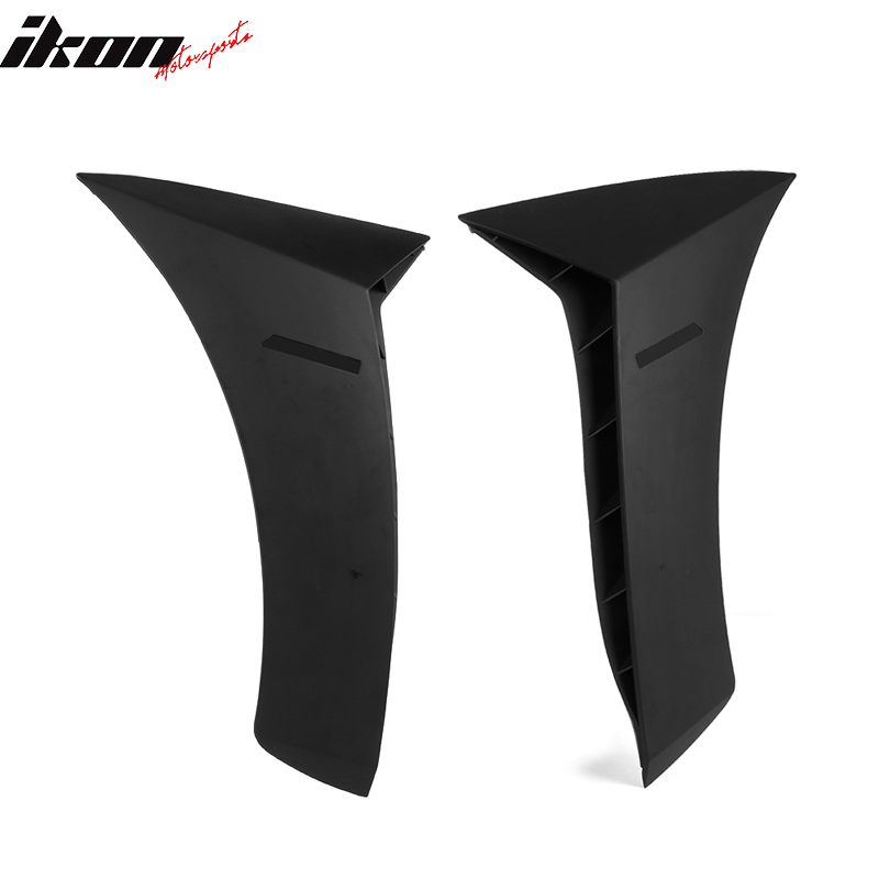 Fits 15-18 Benz W205 C-Class Sedan 2PCS Side Fender Air Vents ABS Matte Black