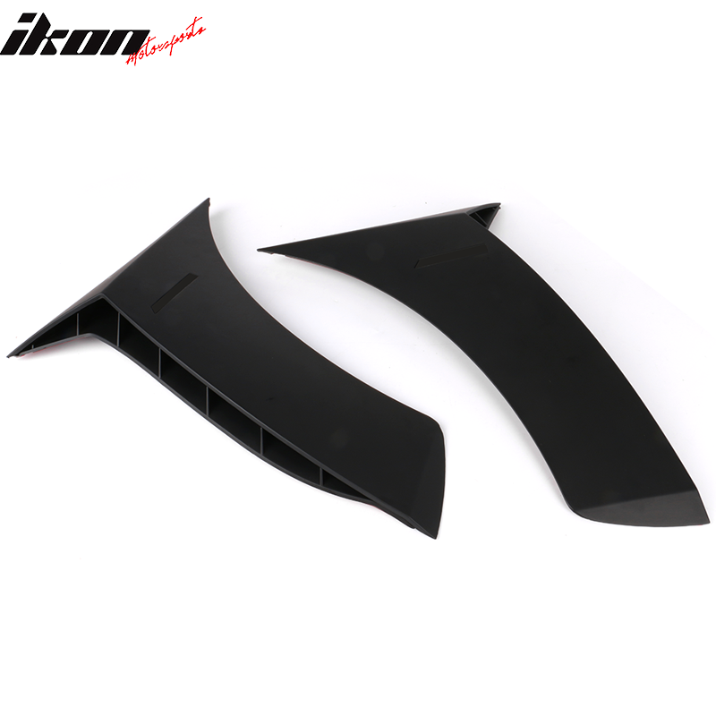 Fits 15-18 Benz W205 C-Class Sedan 2PCS Side Fender Air Vents ABS Matte Black