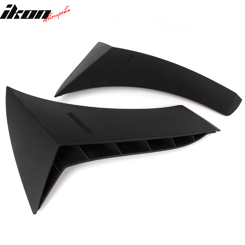 Fits 15-18 Benz W205 C-Class Sedan 2PCS Side Fender Air Vents ABS Matte Black