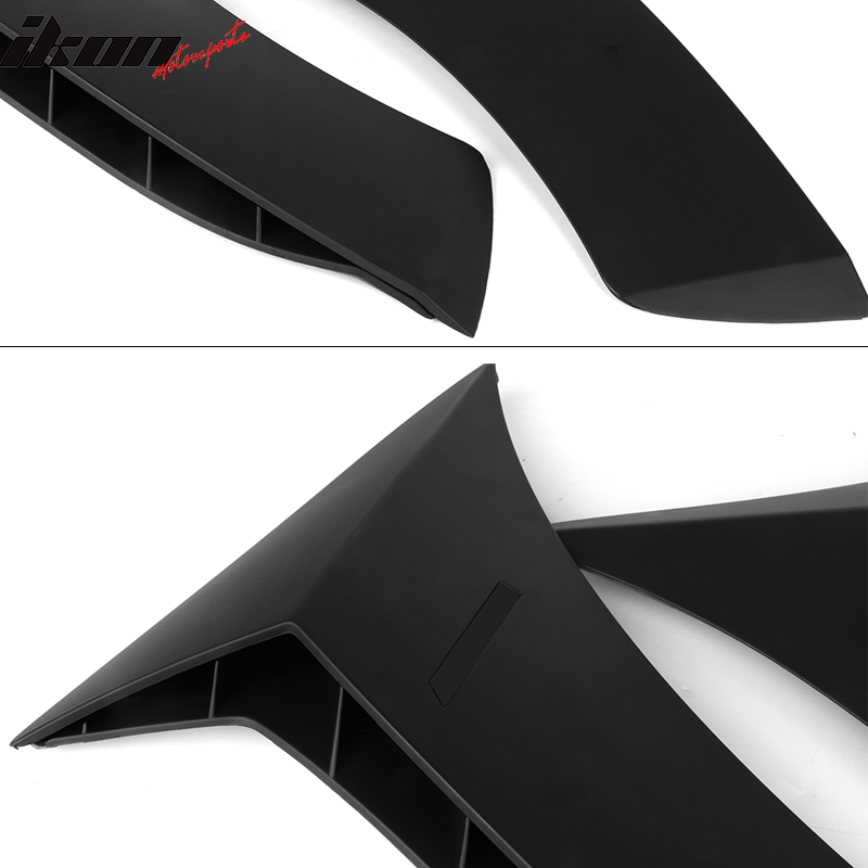 Fits 15-18 Benz W205 C-Class Sedan 2PCS Side Fender Air Vents ABS Matte Black