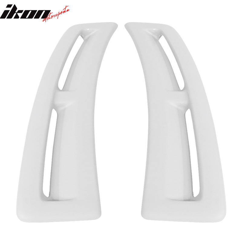 IKON MOTORSPORTS Front Bumper Vent Compatible With 2015-2021 Subaru WRX STi, FRP Unpainted Front Bumper Vent Air Flow