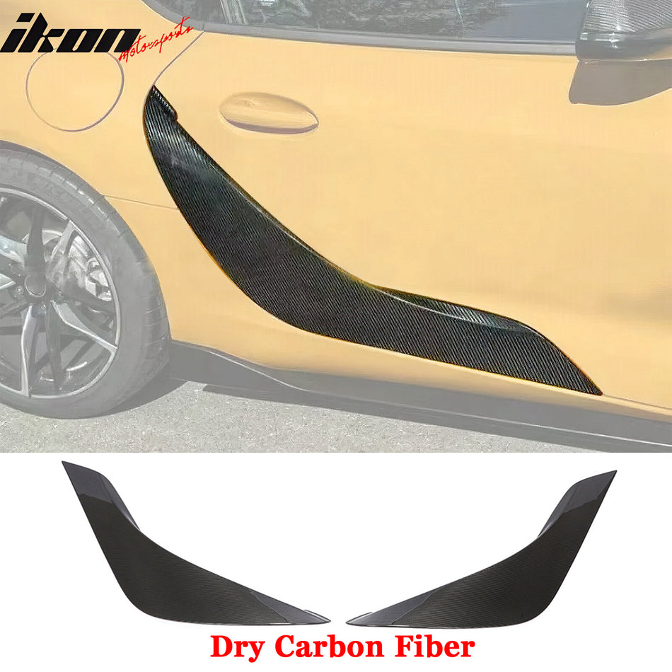 2020-2024 Toyota GR Supra A90 Side Fender Vents Gloss Dry Carbon Fiber