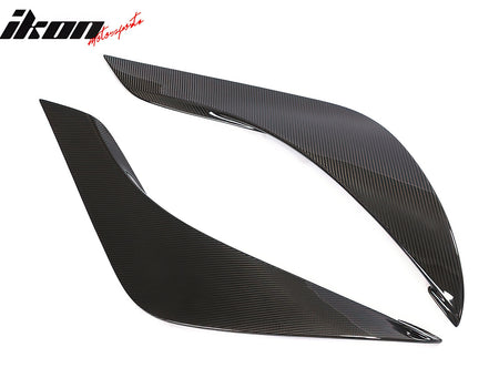 Fits 20-24 Toyota GR Supra Side Fender Vent Door Garnish Gloss Dry Carbon Fiber