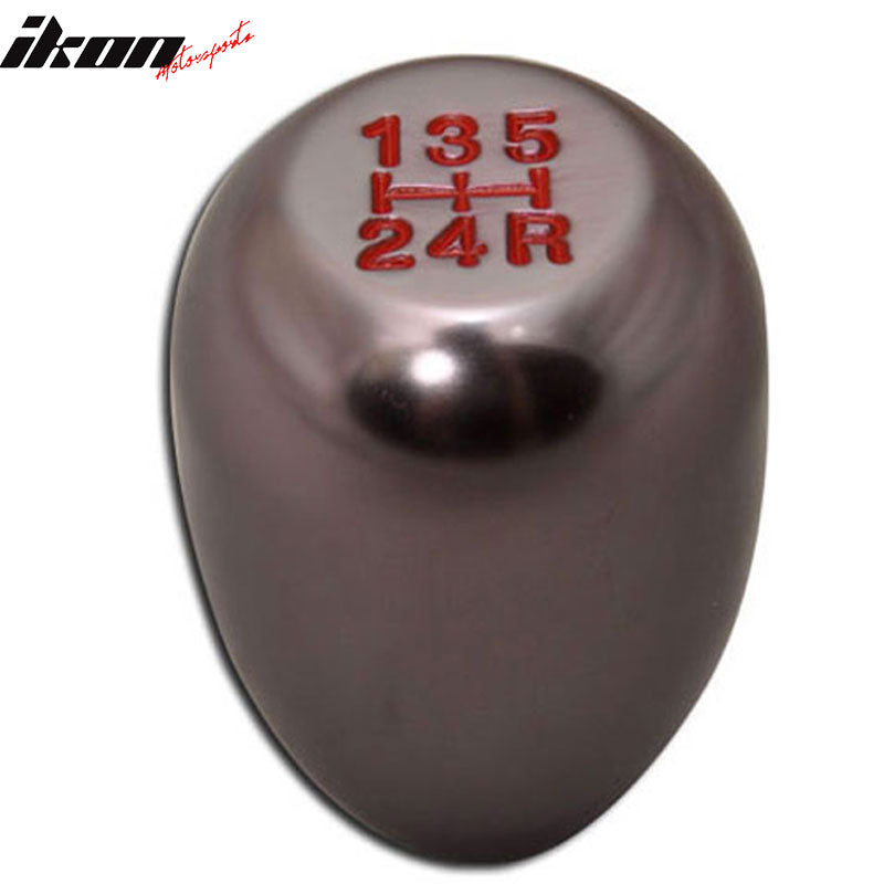 Gunmetal MT M8X1.25 T-R Gear Shift Shifter Knob JDM Emblem Logo