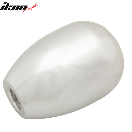 Silver M12X1.75MM MT Manual Gear Shift Knob Engraved 5 Speed SPD