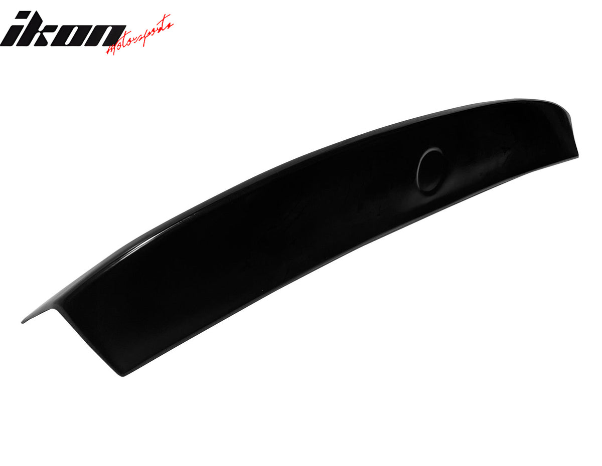 IKON MOTORSPORTS, Trunk Spoiler Compatible with 2000-2006 BMW E46 3 Series Coupe & 2001-2006 BMW M3 Coupe, CSL Style Unpainted Black PU Polyurethane Plastic Rear Trunk Lid Spoiler Wing Lip