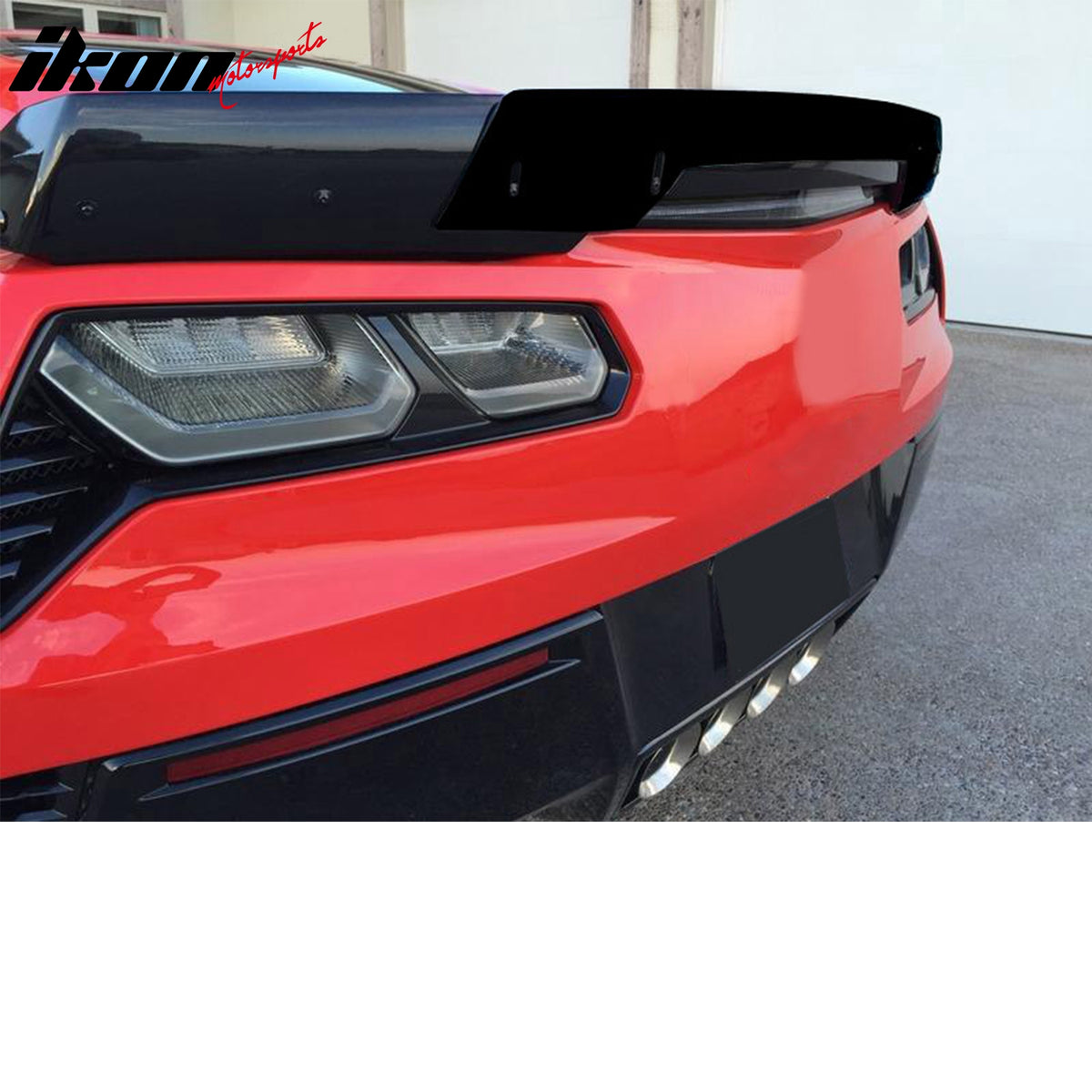 IKON MOTORSPORTS Universal 40" Gurney Flap, Black Rear Deck Spoiler Wickerbill Gurney Flap Wicker Bill With Hardware Kit Bodykits, Universal fit for Most Cars Sedan Coupe Hatchback Wagon