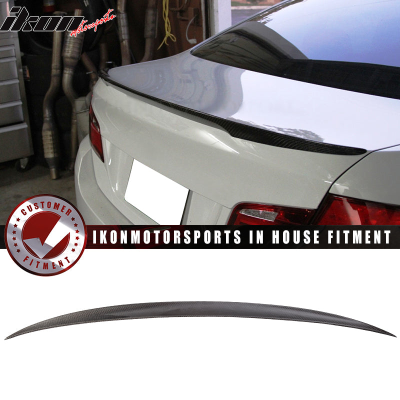 2011-2016 BMW F10 5-Serie P Style Unpainted Trunk Spoiler Carbon Fiber