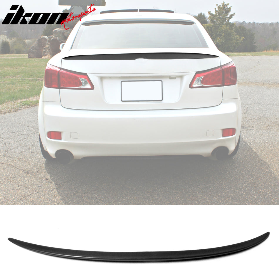 2006-2013 Lexus IS250 IS350 Sedan SP Style Black Trunk Spoiler Wing PU