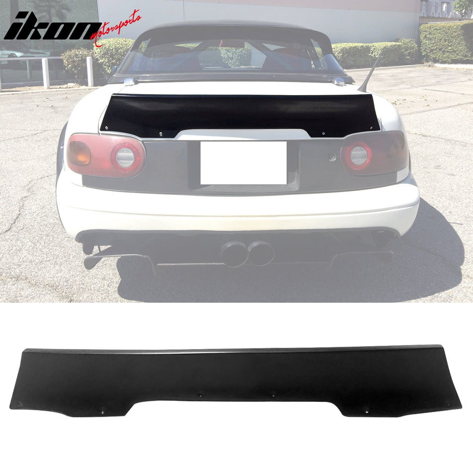 1990-1997 Mazda Miata RB Rocket Style Add-on Black Trunk Spoiler PU