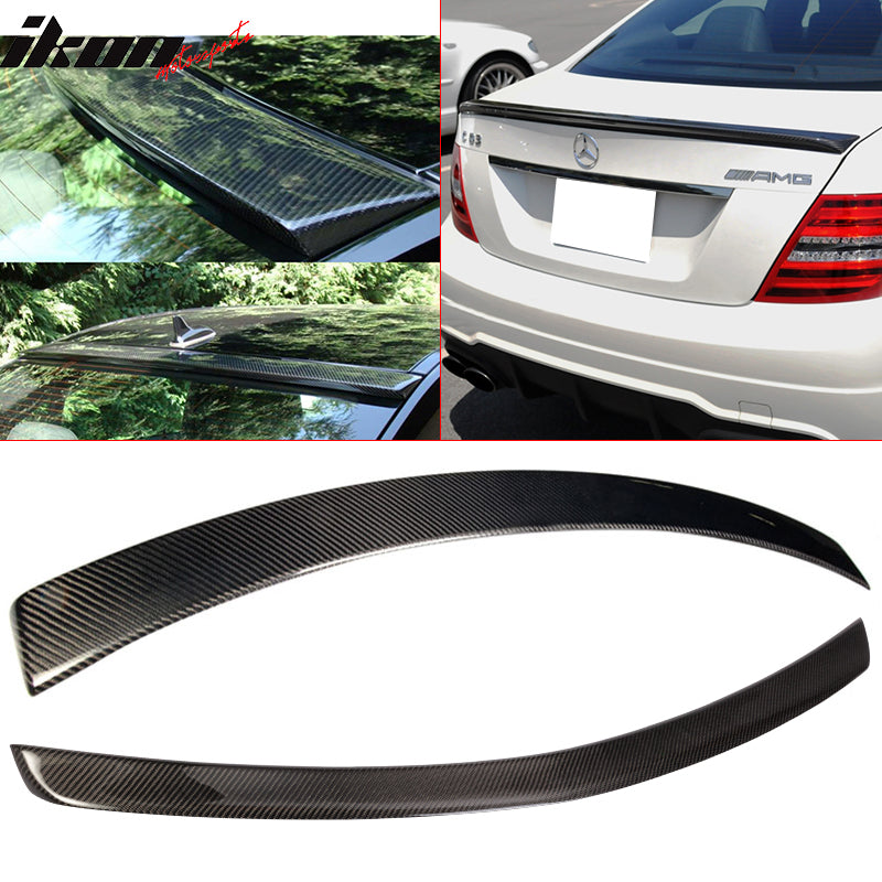 2008-2014 Benz C-Class W204 OE Style Roof Trunk Spoiler Carbon Fiber