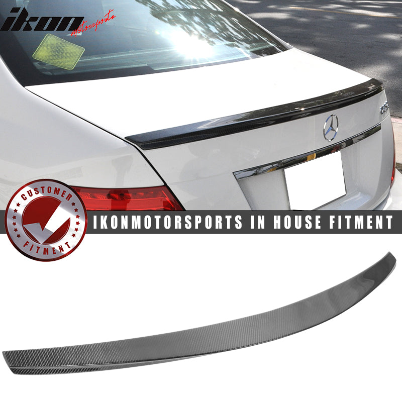 2008-2014 Mercedes-Benz C Class W204 Sedan Trunk Spoiler Carbon Fiber