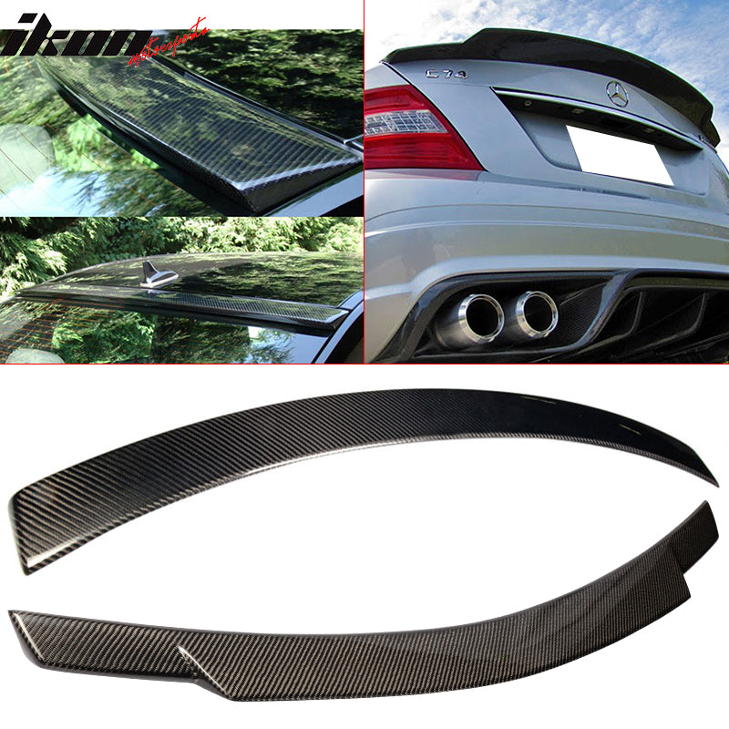 2008-2014 Benz C-Class W204 AMG Style Roof Trunk Spoiler Carbon Fiber