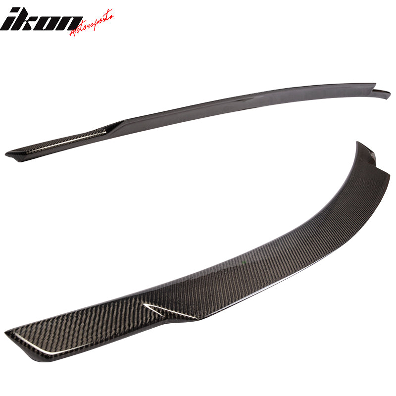 Fits 08-14 Benz C-Class W204 Sedan OE Roof+V Style Trunk Spoiler Carbon Fiber CF