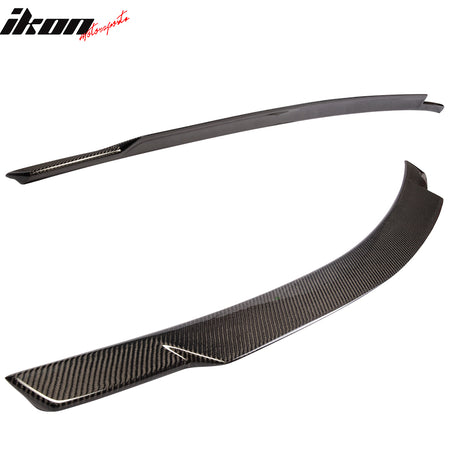 Fits 08-14 Benz C-Class W204 Sedan OE Roof+V Style Trunk Spoiler Carbon Fiber CF