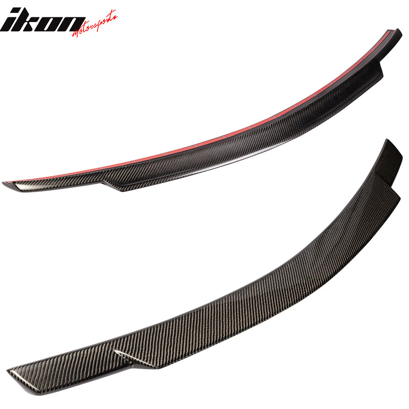 Fits 08-14 Benz C-Class W204 Sedan V Style Carbon Fiber CF Rear Trunk Spoiler