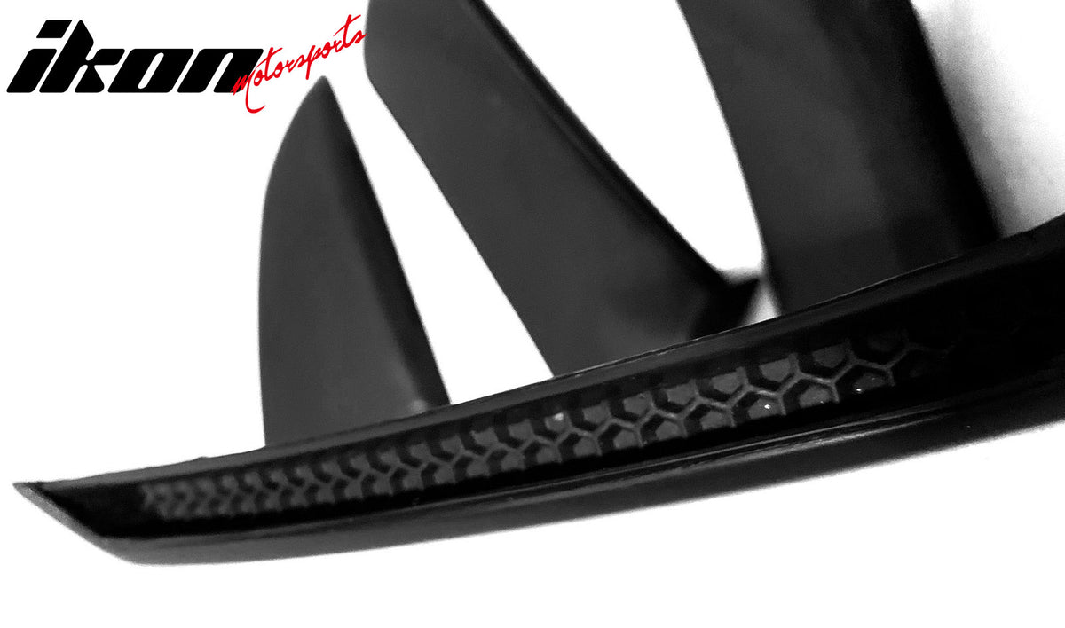 Fits 15-19 Ford Mustang Quarter Window Louvers Panel Side Scoops Unpainted - PU