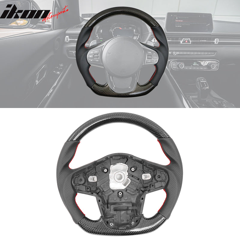 Fits 20-23 Toyota Supra CF Carbon Steering Wheel