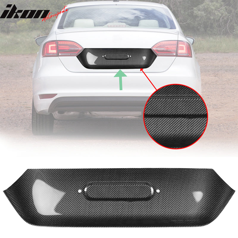 2011-2014 Volkswagen Jetta MK6 Rear Trunk Deck Lid Cover Carbon Fiber