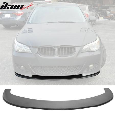 Fits 09-12 BMW E90 3-Series 4Dr Front Bumper Lip PU + 2PCS OE Style Splitters PP