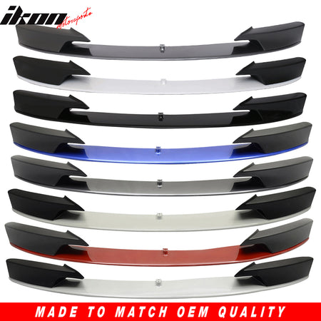 Compatible With 2012-2016 BMW F30 3 Series Performance Style Front Bumper Lip Two Tone Painted