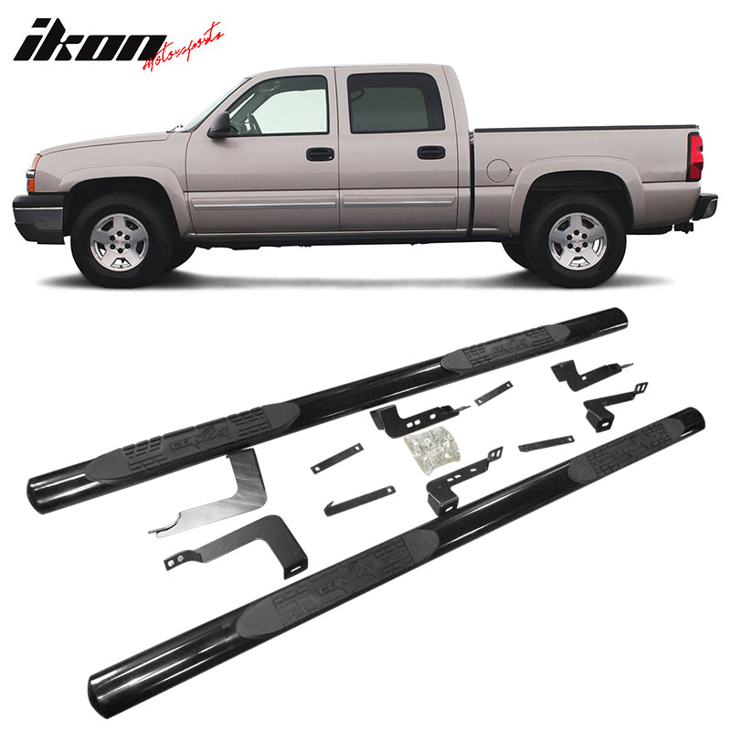 2099-2014 Chevy Silverado GMC Sierra 1500 2500 Crew Cab Running Boards