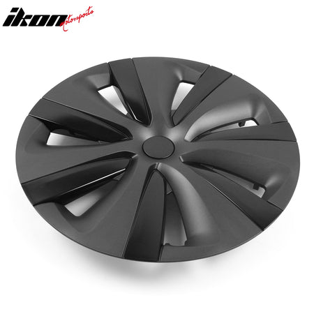 Fits 24-25 Tesla Model 3 S Style 18" Wheel Cover Hubcaps Rim Gunmetal& Gloss ABS