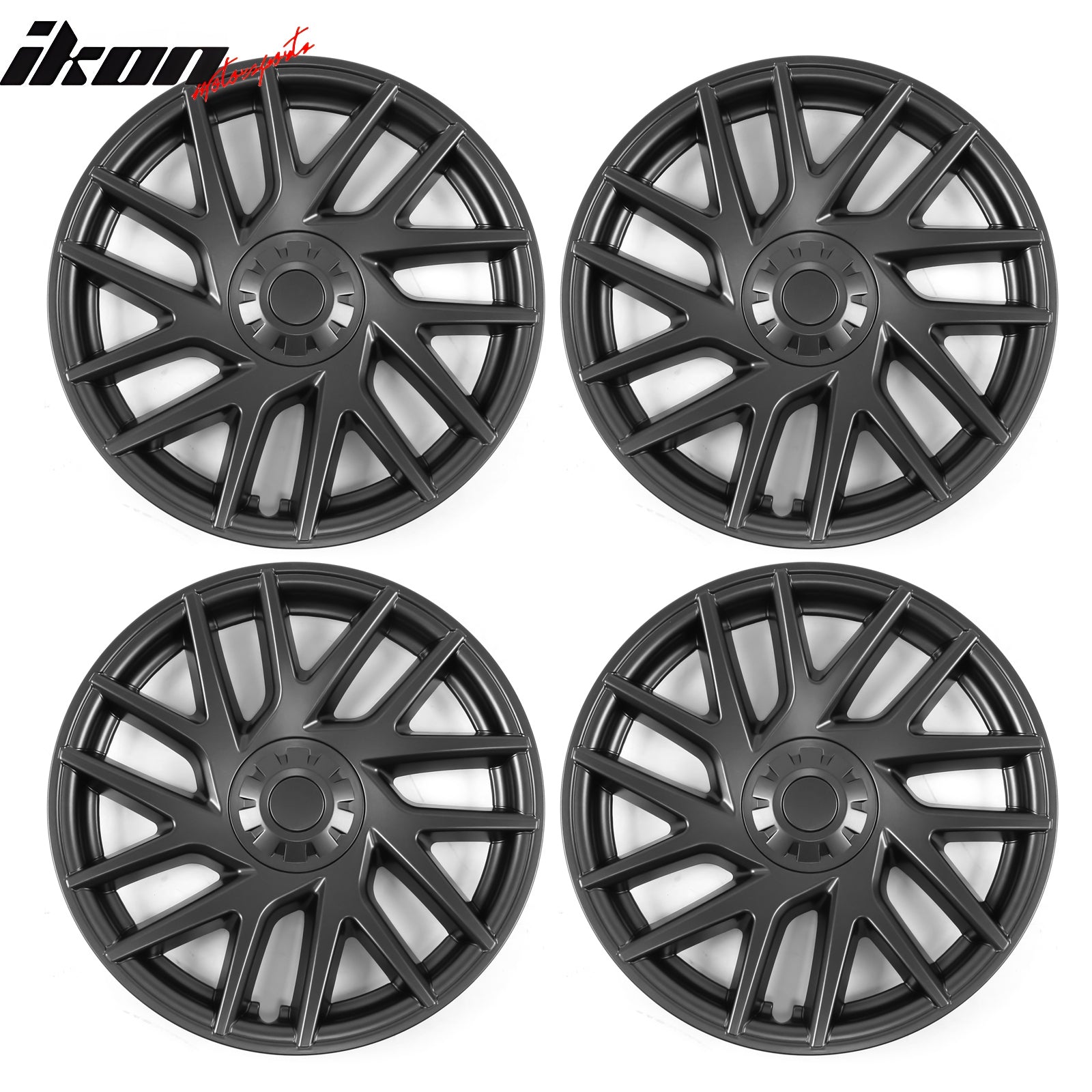 Fits 24-25 Tesla Model 3 OE Style Matte Black 18" Wheel Covers Hubcaps Rim ABS