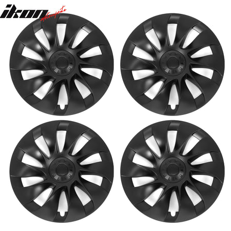 Fits 20-23 Tesla Model Y 20'' V1 Style Wheel Covers Hubcaps Rim Matte Black 4PCS