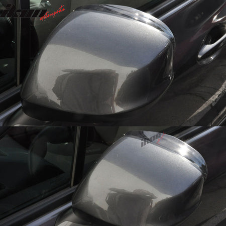 Window Visor Compatible With Universal Vehicles, Fashionable smoke Rainproof Eyebrow Cover Truck Auto Rear View Side Mirror Visor by IKON MOTORSPORTS, 1997 1998 1999 2000 2001 2002 2003 2004 2005