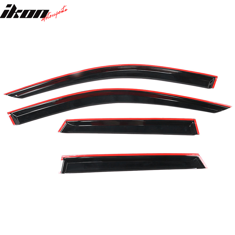 Fits 13-19 Audi A3 S3 RS3 Hatchback Acrylic Window Visors 4Pc Set