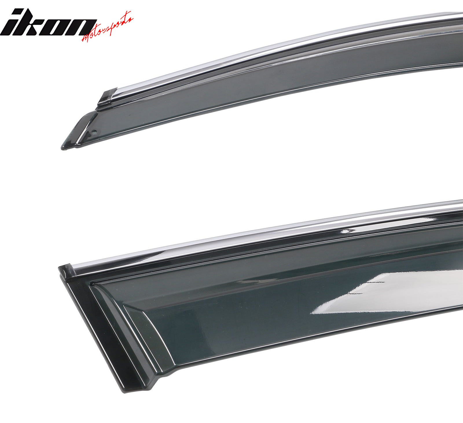 Fits 09-17 Audi Q5 8R Side Window Visors Shade With Chrome Trims 4Pcs Set - PC