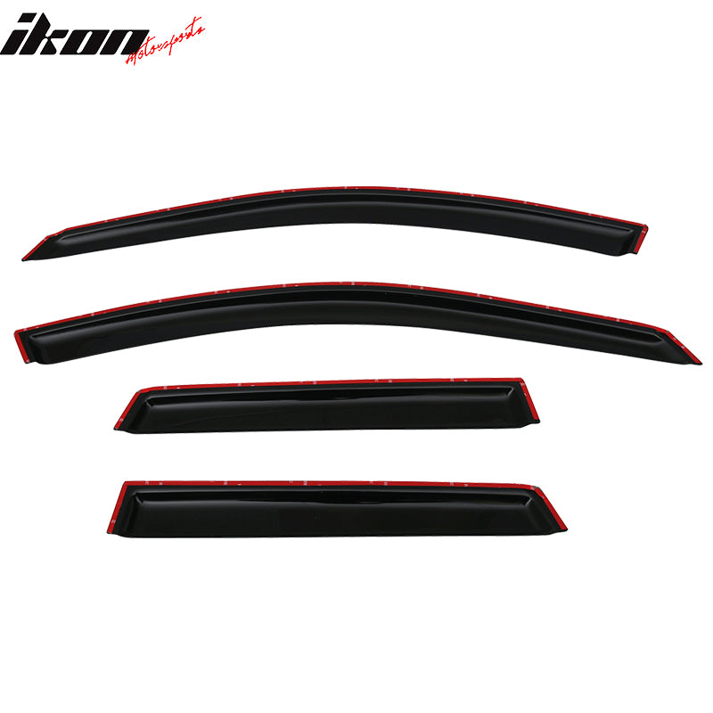 Fits 07-12 Acura RDX TB1 Acrylic Tape-On 4PCS Window Visors Vent Rain Sun Guard