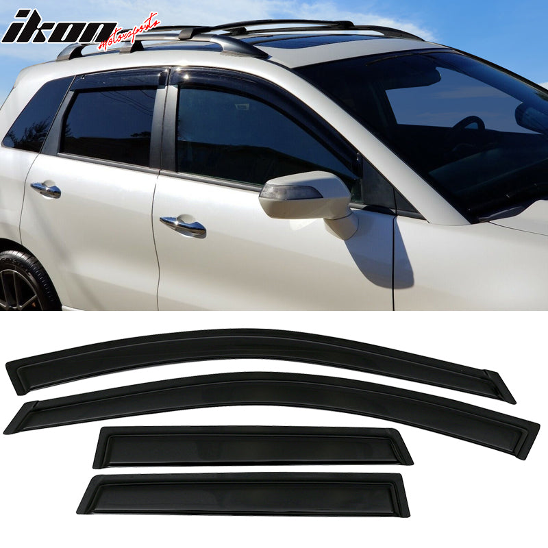 2007-2012 Acura RDX TB1 Slim Style Smoke/Tinted Visor Windows Acrylic