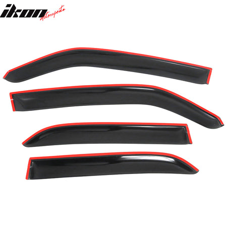 Fits 05-10 Chrysler 300 Dodge Magnum Window Visor Vent Rain Guard Sun Shade 4PCS