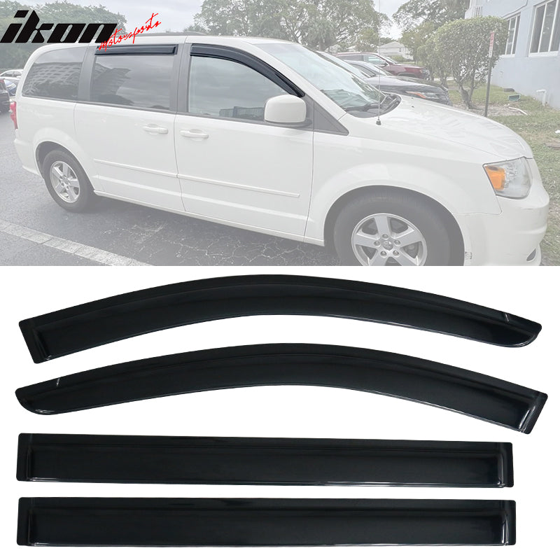 2008-16 Chrysler Town & Country 08-20 Dodge Grand Caravan Window Visor