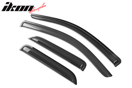 Fits 14-19 Chevy Silverado GMC Sierra Extended Cab Window Visors Acrylic 4PCS