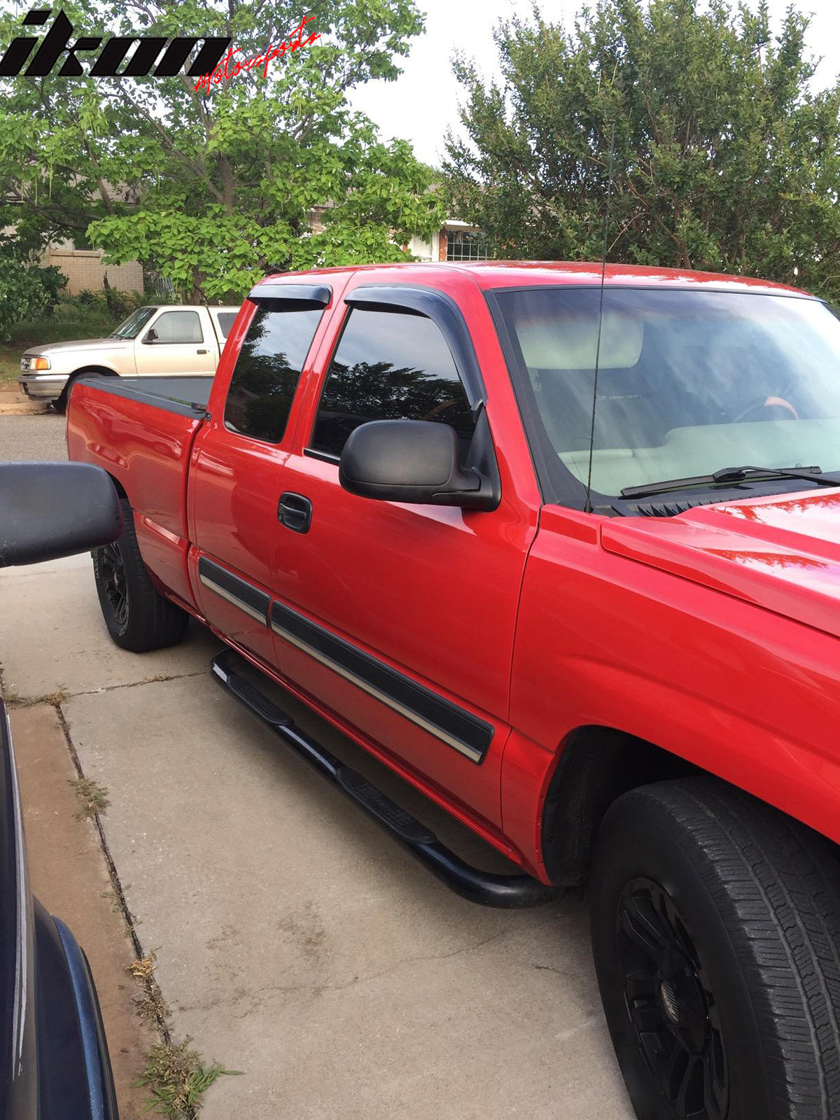 Fits 99-06 Chevy Silverado GMC Sierra Extended Cab Acrylic Window Visors 4Pc Set